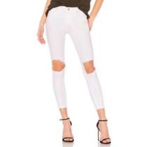 Free People distressed jegging, white, 27